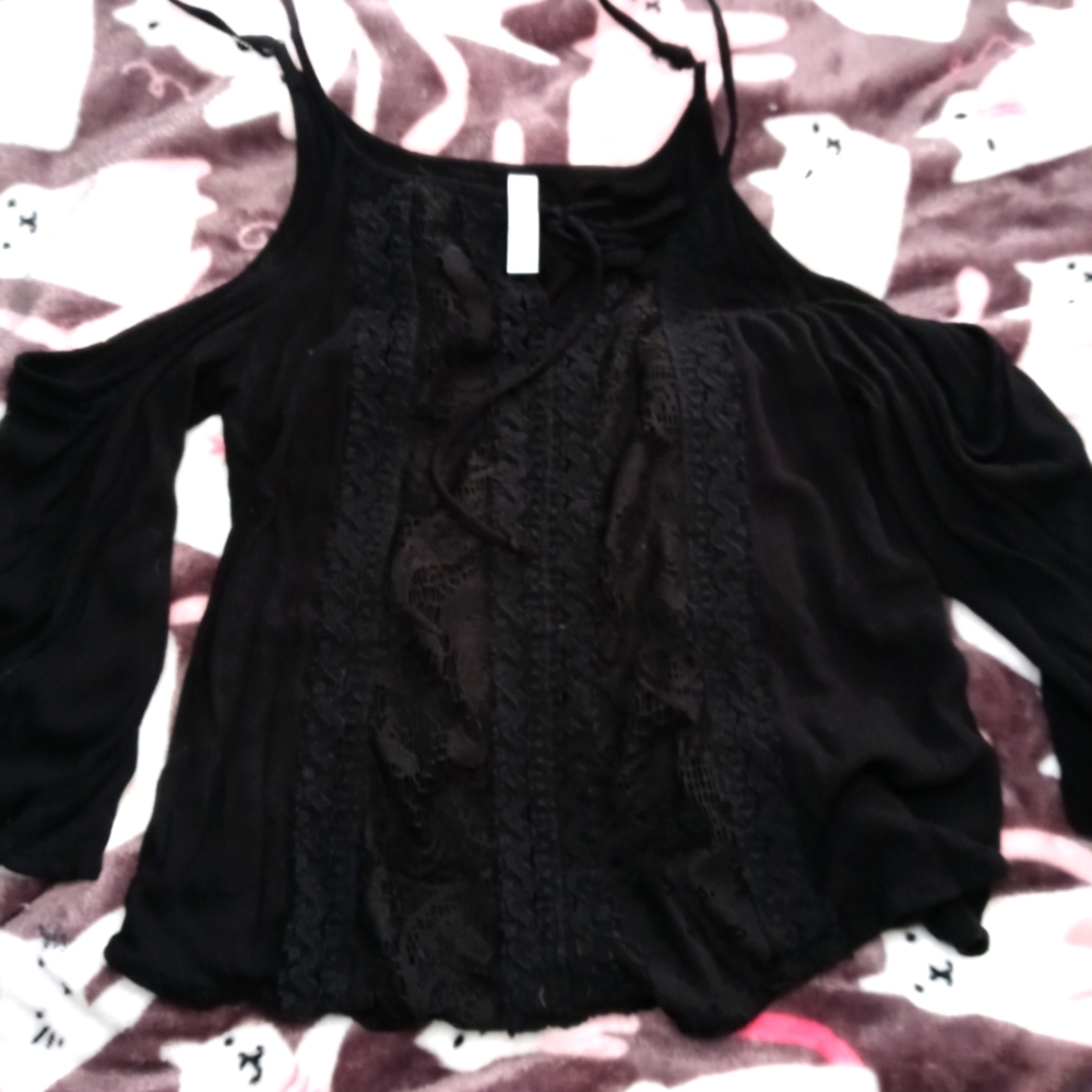 Black lace top